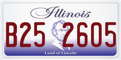 IL license plate B252605