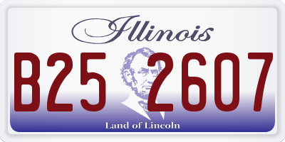 IL license plate B252607
