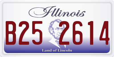 IL license plate B252614