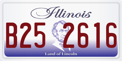 IL license plate B252616