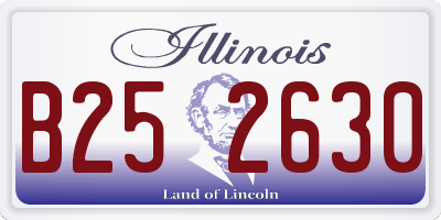 IL license plate B252630