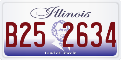 IL license plate B252634