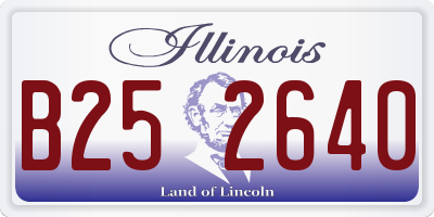 IL license plate B252640