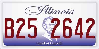 IL license plate B252642
