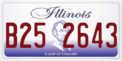 IL license plate B252643