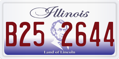 IL license plate B252644