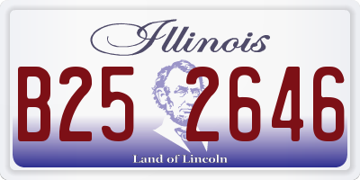 IL license plate B252646