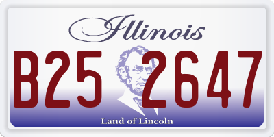 IL license plate B252647