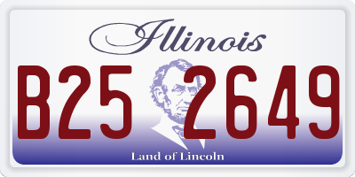 IL license plate B252649