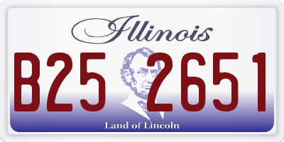 IL license plate B252651