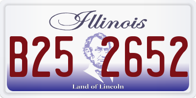 IL license plate B252652