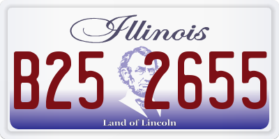 IL license plate B252655