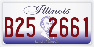 IL license plate B252661