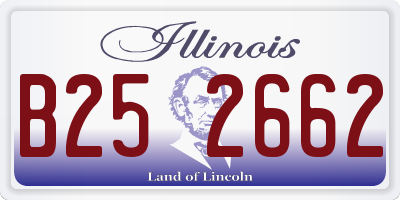 IL license plate B252662