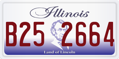 IL license plate B252664