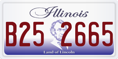 IL license plate B252665
