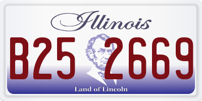 IL license plate B252669