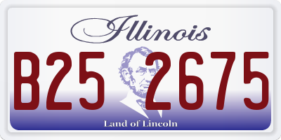 IL license plate B252675