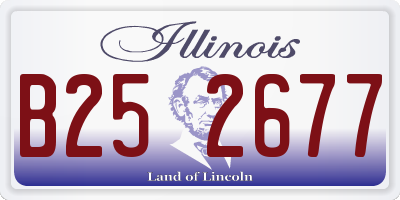 IL license plate B252677