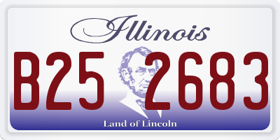 IL license plate B252683