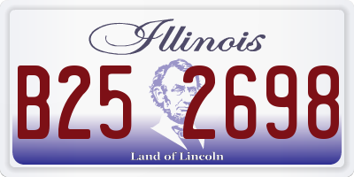IL license plate B252698