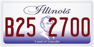 IL license plate B252700