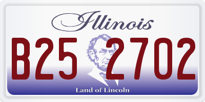 IL license plate B252702
