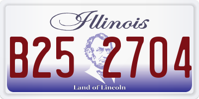 IL license plate B252704