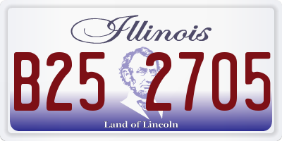 IL license plate B252705