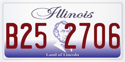 IL license plate B252706