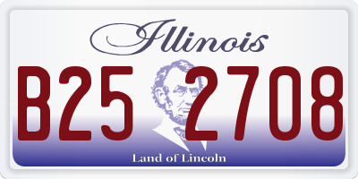 IL license plate B252708