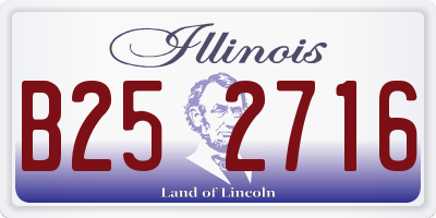 IL license plate B252716