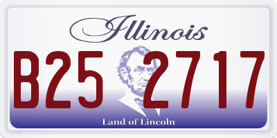 IL license plate B252717