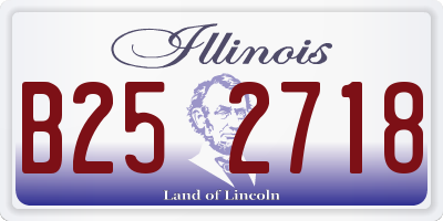 IL license plate B252718