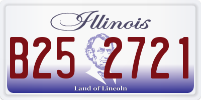 IL license plate B252721