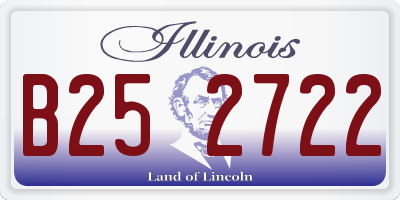 IL license plate B252722
