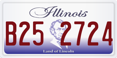 IL license plate B252724