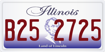 IL license plate B252725