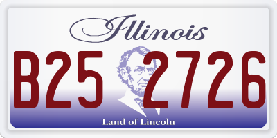 IL license plate B252726
