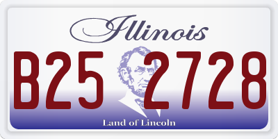 IL license plate B252728