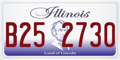 IL license plate B252730