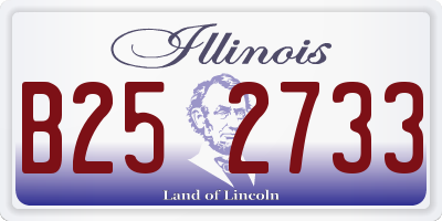 IL license plate B252733
