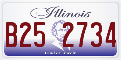 IL license plate B252734