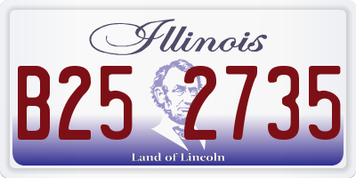 IL license plate B252735