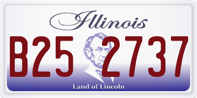 IL license plate B252737