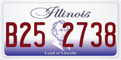 IL license plate B252738
