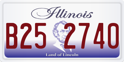 IL license plate B252740