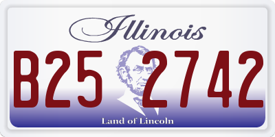IL license plate B252742