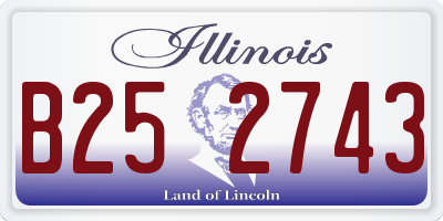 IL license plate B252743