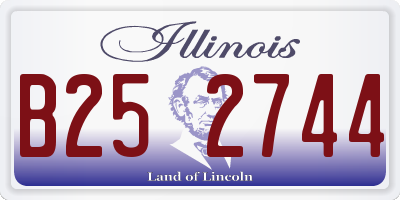 IL license plate B252744
